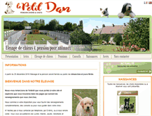 Tablet Screenshot of elevage-pension-dupetitdan.fr